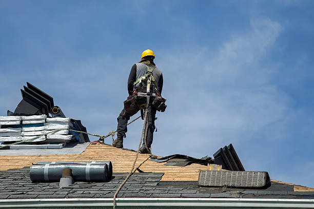 Professional Flat Roof Repair technician working in Bloomington Springs, TN